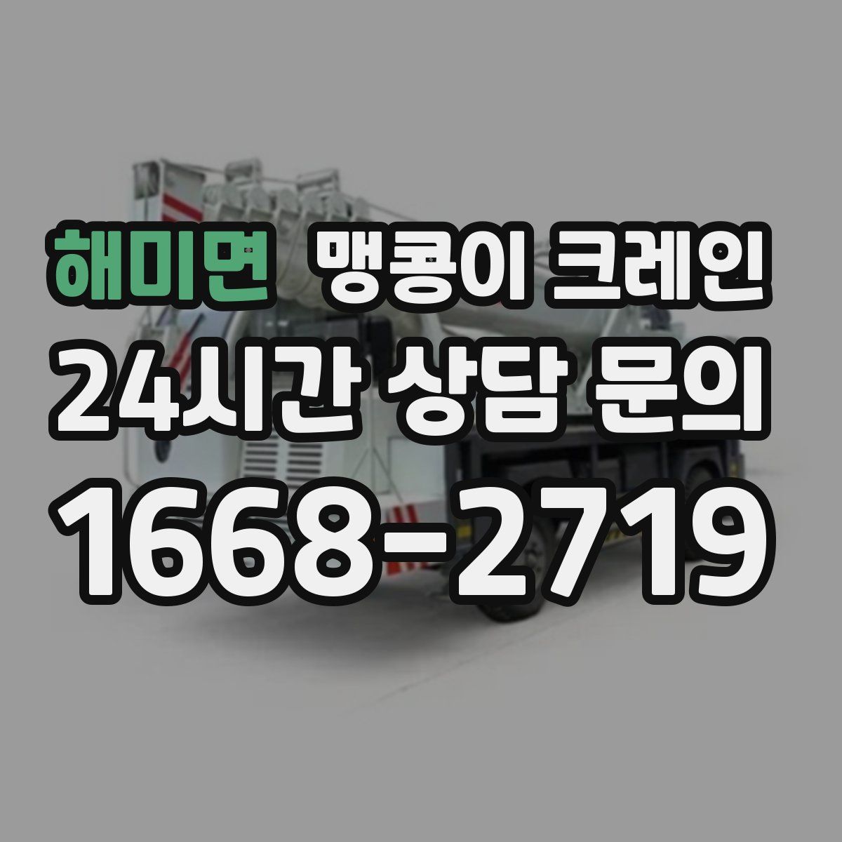 해미면 맹콩이 크레인