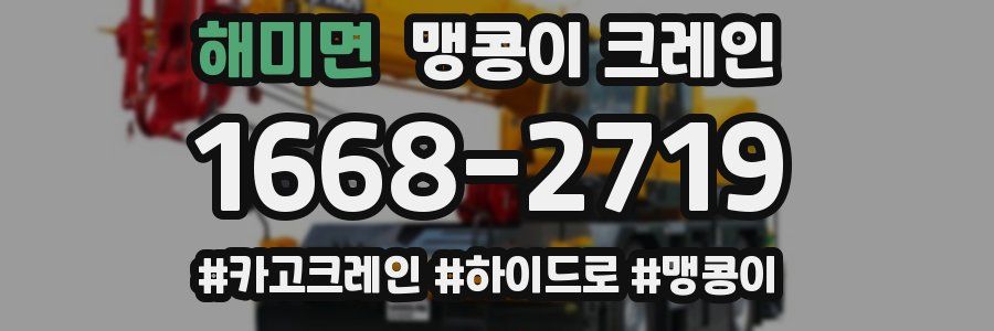 해미면 맹콩이 크레인