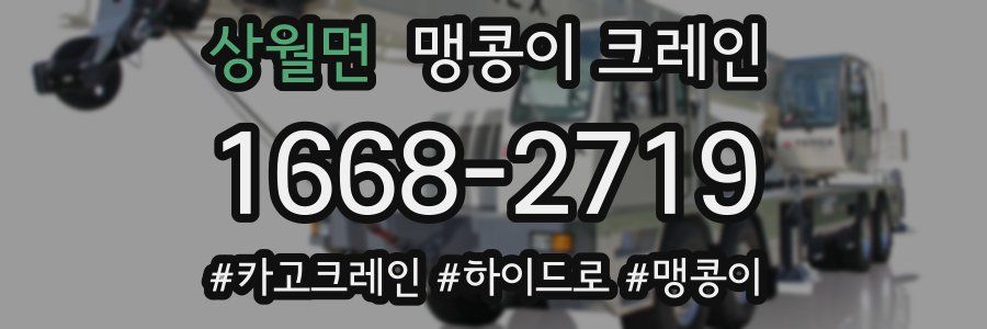 상월면 맹콩이 크레인