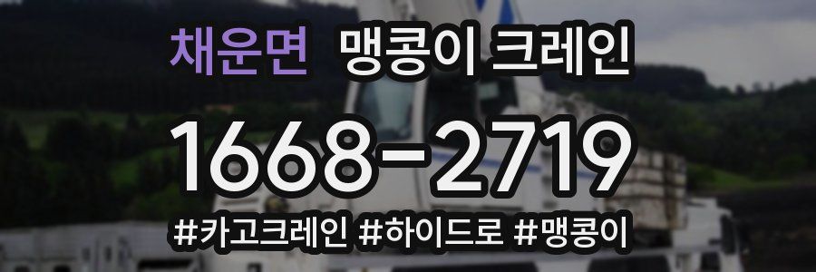 채운면 맹콩이 크레인