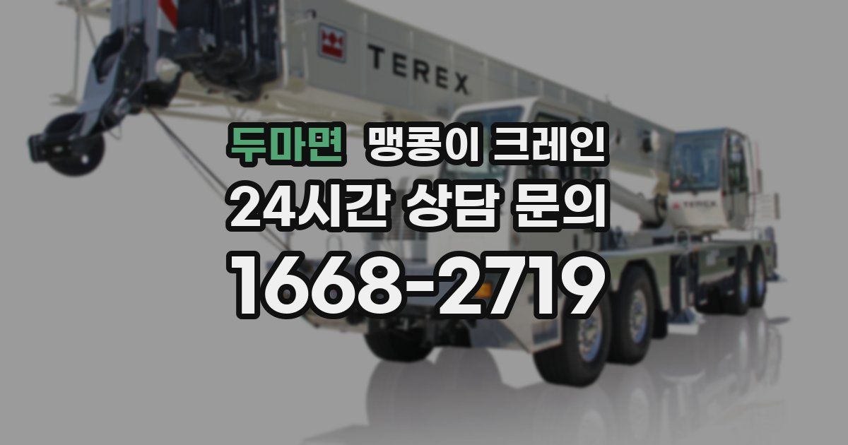 두마면 맹콩이 크레인