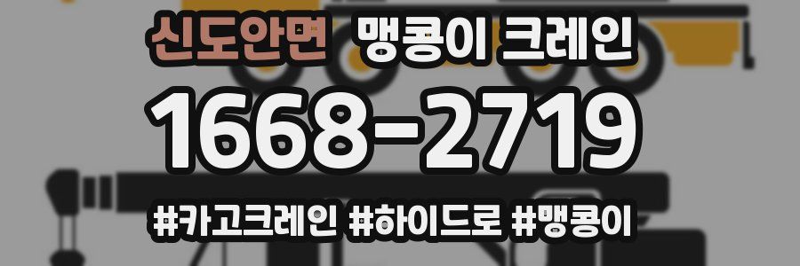 신도안면 맹콩이 크레인