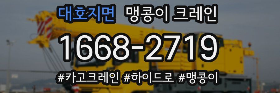 대호지면 맹콩이 크레인