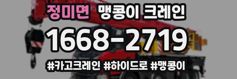 정미면 맹콩이 크레인