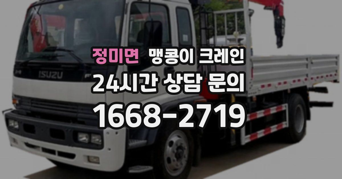 정미면 맹콩이 크레인