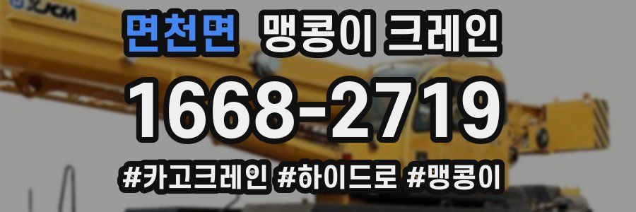 면천면 맹콩이 크레인