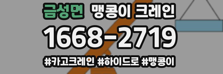 금성면 맹콩이 크레인