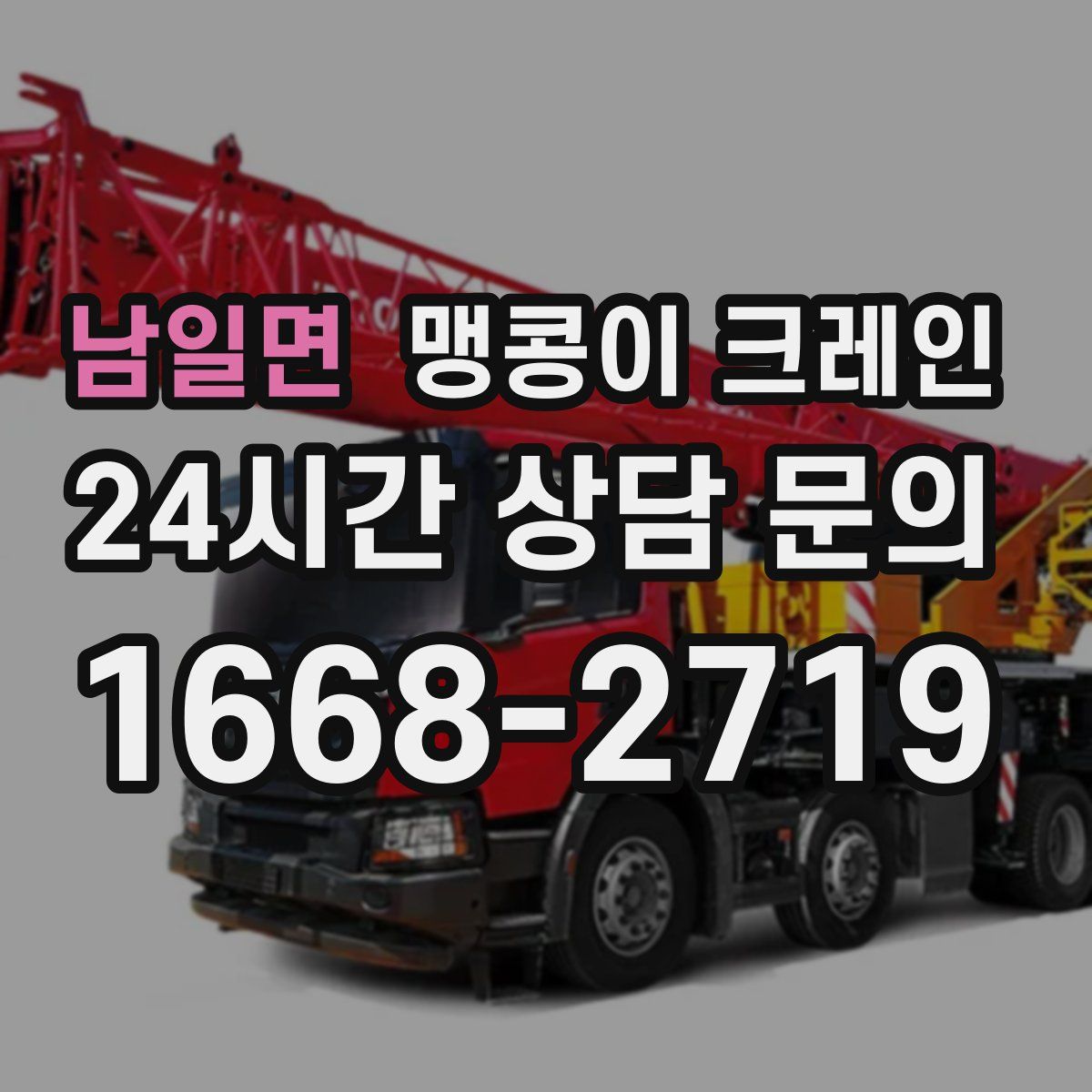 남일면 맹콩이 크레인