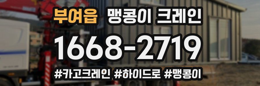 부여읍 맹콩이 크레인