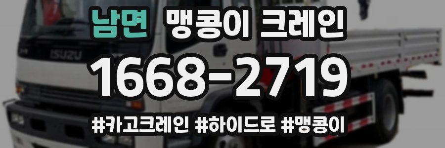 남면 맹콩이 크레인