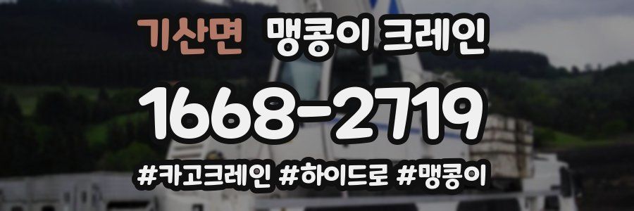 기산면 맹콩이 크레인