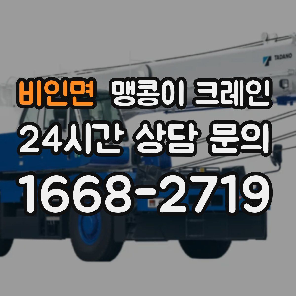 비인면 맹콩이 크레인