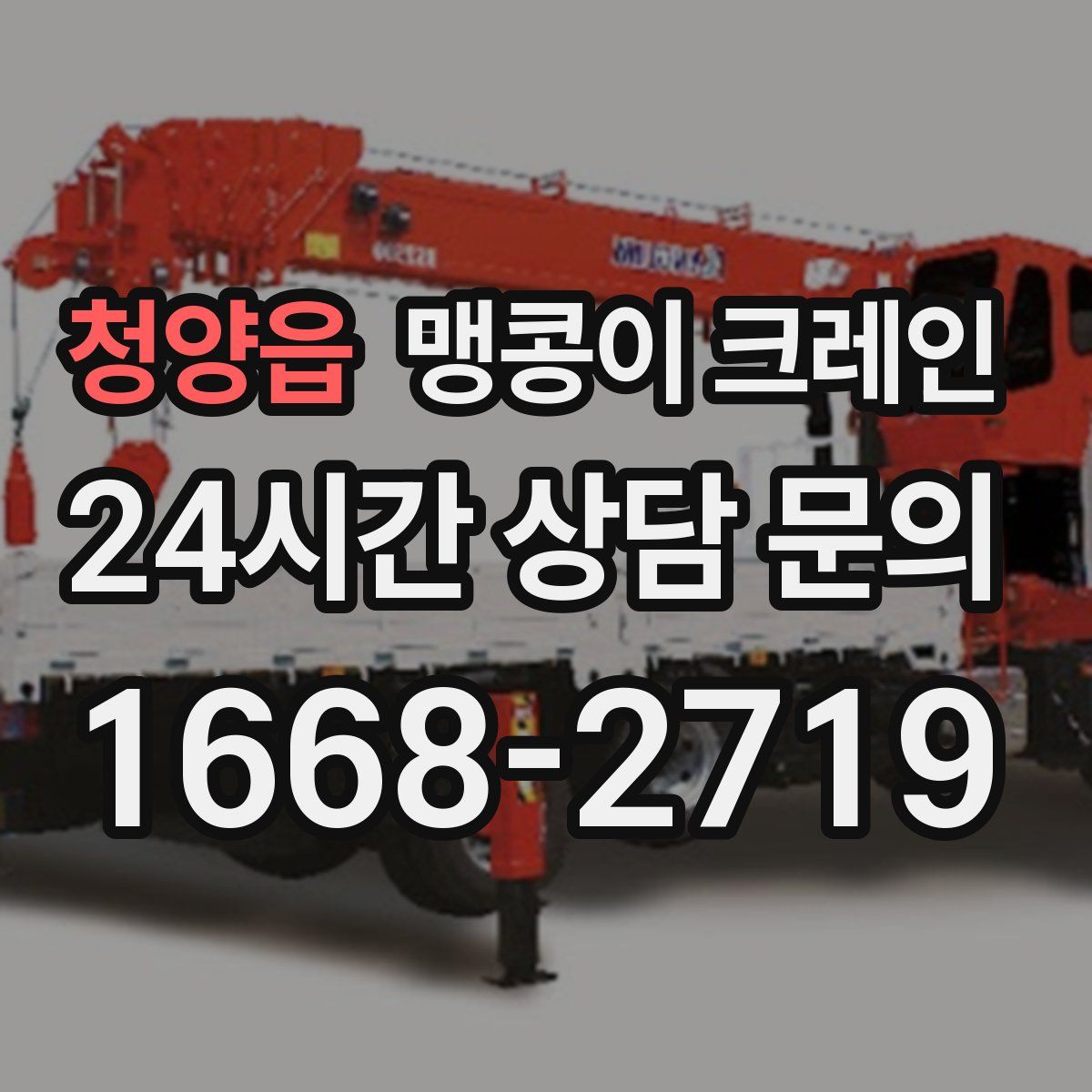 청양읍 맹콩이 크레인