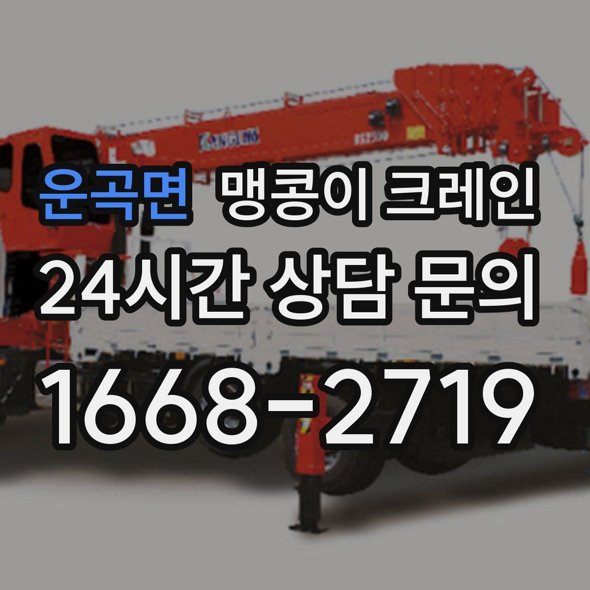 운곡면 맹콩이 크레인