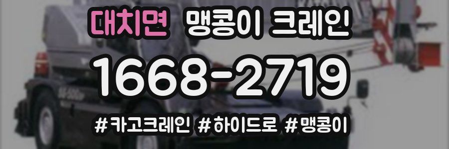 대치면 맹콩이 크레인