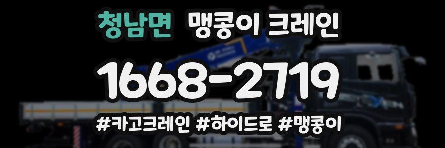 청남면 맹콩이 크레인