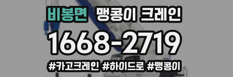 비봉면 맹콩이 크레인