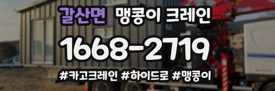 갈산면 맹콩이 크레인