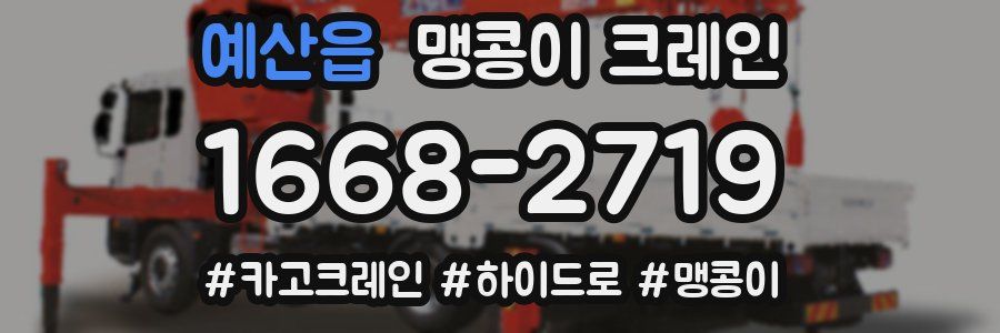 예산읍 맹콩이 크레인