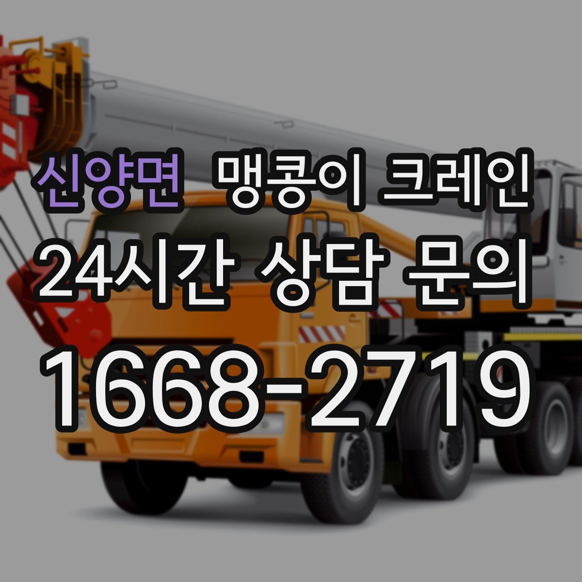 신양면 맹콩이 크레인