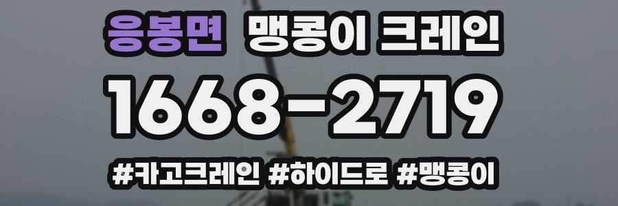 응봉면 맹콩이 크레인