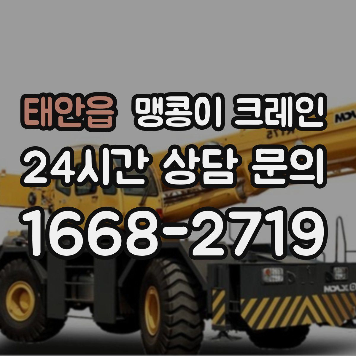 태안읍 맹콩이 크레인