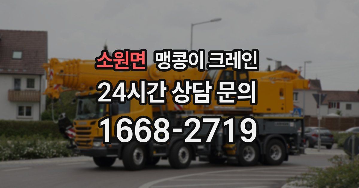 소원면 맹콩이 크레인