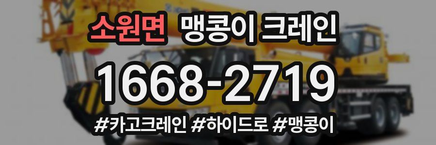 소원면 맹콩이 크레인