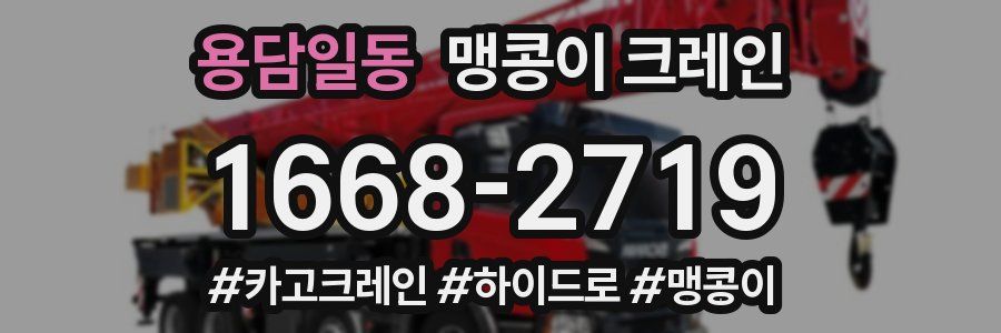 용담일동 맹콩이 크레인