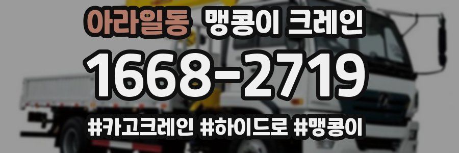 아라일동 맹콩이 크레인