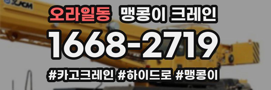 오라일동 맹콩이 크레인