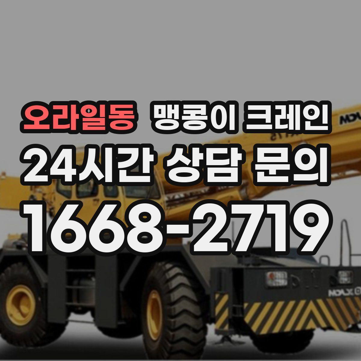 오라일동 맹콩이 크레인