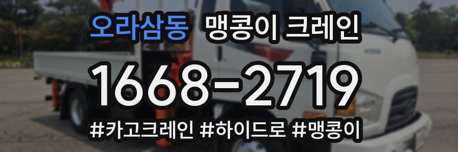 오라삼동 맹콩이 크레인