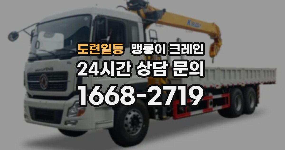 도련일동 맹콩이 크레인