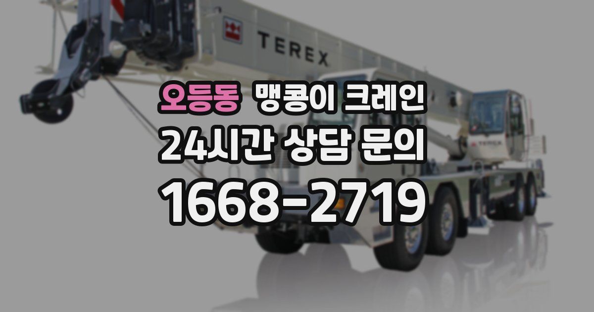 오등동 맹콩이 크레인