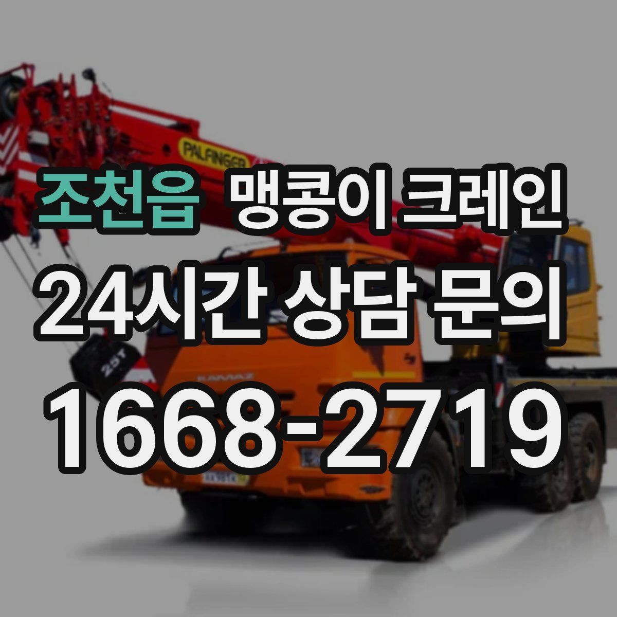 조천읍 맹콩이 크레인