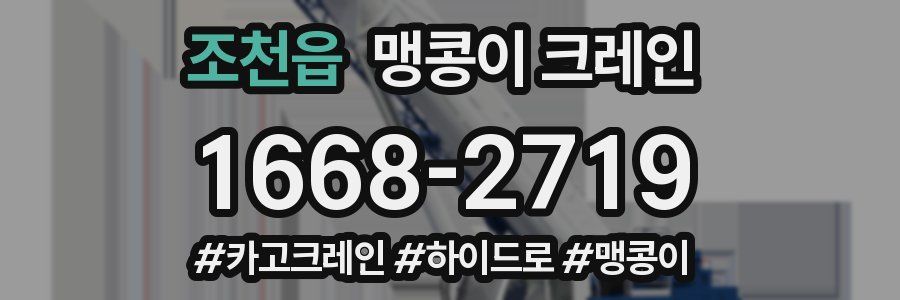 조천읍 맹콩이 크레인