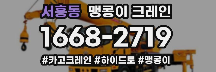 서홍동 맹콩이 크레인