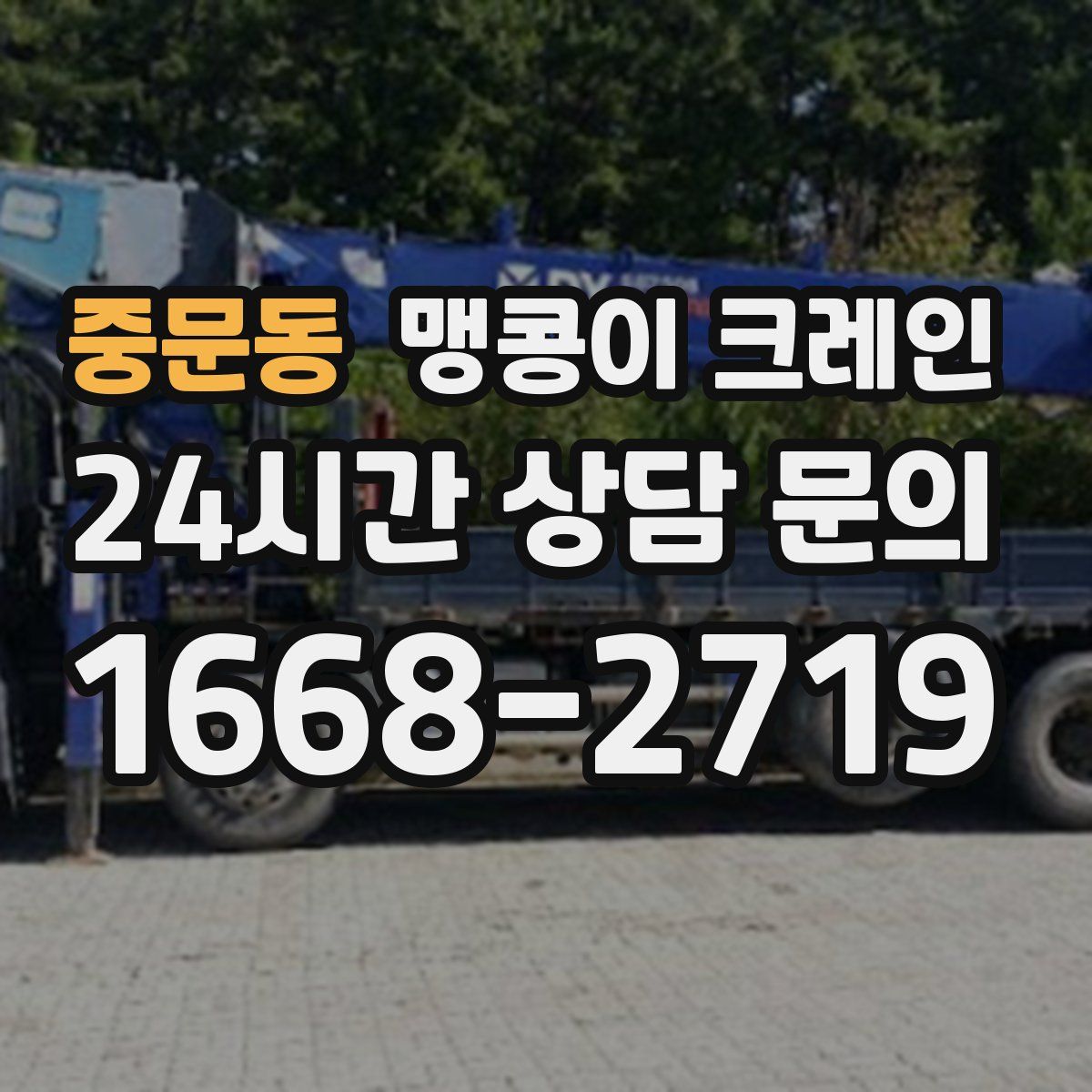 중문동 맹콩이 크레인