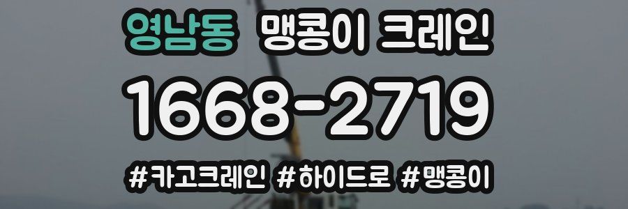 영남동 맹콩이 크레인