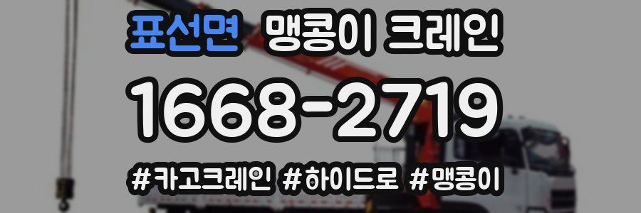 표선면 맹콩이 크레인