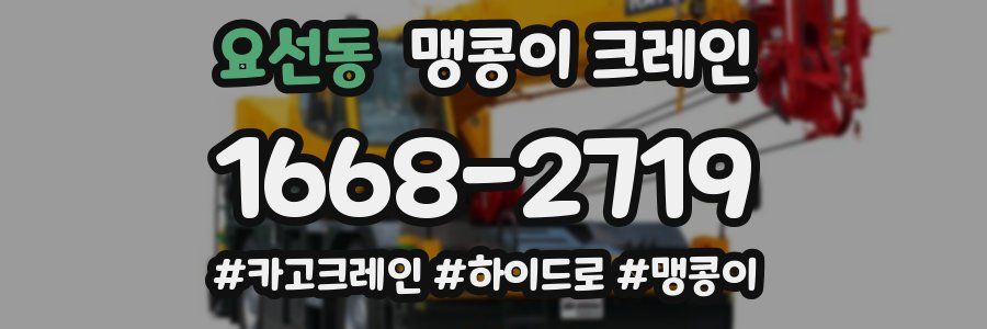 요선동 맹콩이 크레인