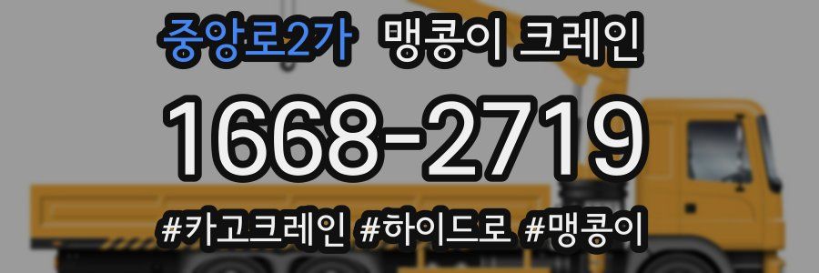중앙로2가 맹콩이 크레인