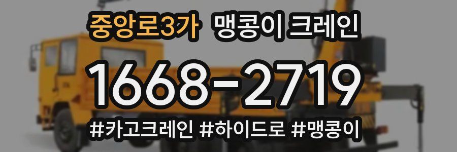 중앙로3가 맹콩이 크레인