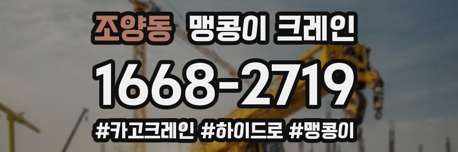 조양동 맹콩이 크레인