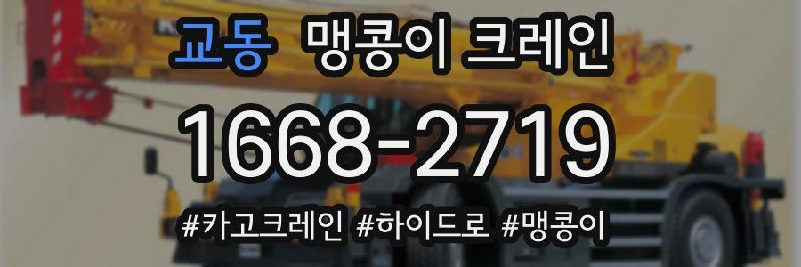 교동 맹콩이 크레인