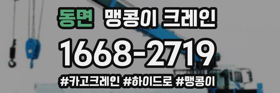 동면 맹콩이 크레인