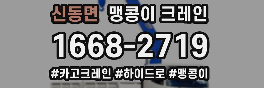 신동면 맹콩이 크레인