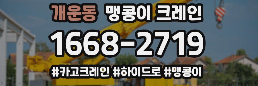 개운동 맹콩이 크레인