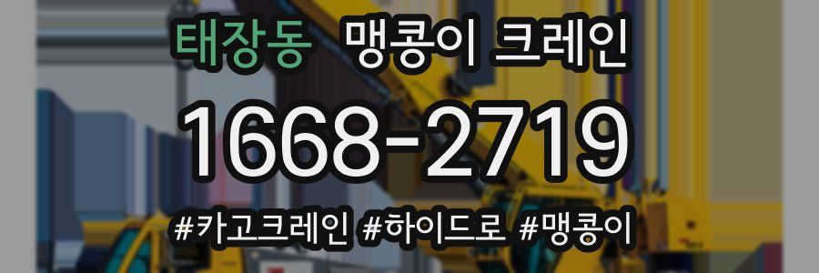 태장동 맹콩이 크레인
